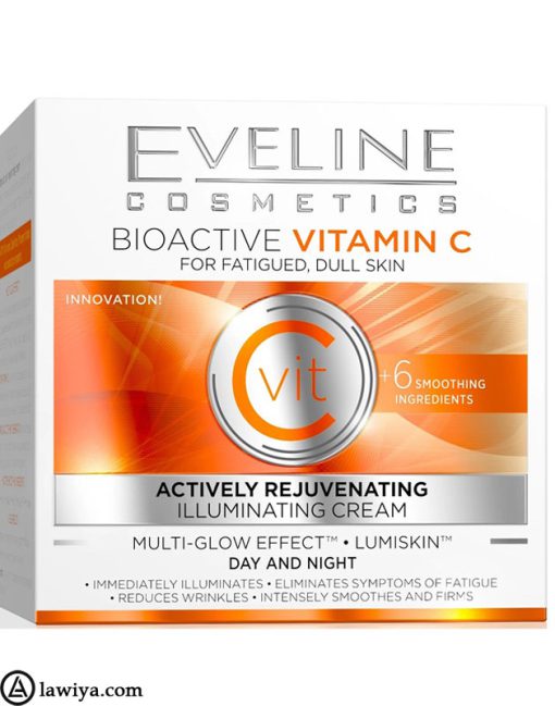 کرم ویتامین C اولاین روشن کننده،ترمیم کننده و جوانساز Eveline Bioactive