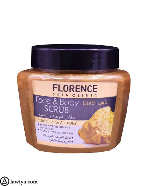 اسکراب صورت و بدن فلورانس مدل طلا Florence Scrub Face & Body Gold