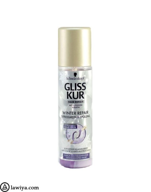 اسپری دو فاز ترمیم کننده وینتر ریپیر گلیس کور شوارتسکف اصل Gliss Kur Winter Repair Hair Spray