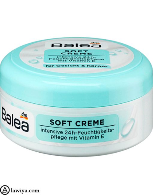 کرم نرم کننده صورت و بدن باله آ با ویتامین ای Balea Soft Cream for Face and Body with Vitamin E حجم 250 میل