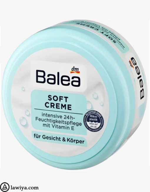 3کرم نرم کننده صورت و بدن باله آ با ویتامین ای Balea Soft Cream for Face and Body with Vitamin E حجم 250 میل