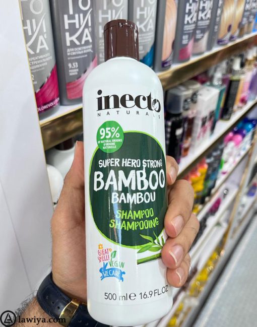 شامپو تقویت کننده مو عصاره بامبو اینکتو اصل انگلیس Inecto Bamboo Shampoo5