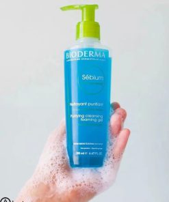 ژل فوم سبیوم بایودرما - پاک کننده صورت و بدن - پاک کننده آرایش - شستشوی صورت اصل فرانسه برای پوست های مختلط تا چرب حجم 200 میل
