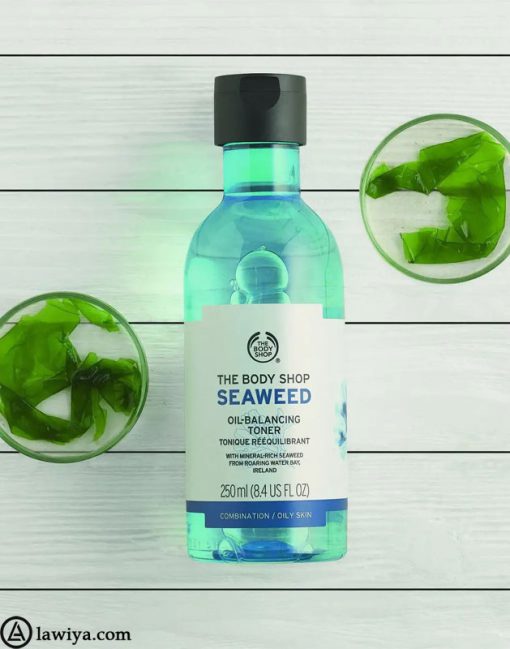تونر سیوید بادی شاپ اصل انگلیس متعادل کننده چربی پوست | Seaweed Oil Balancing Toner3