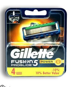 تیغ یدک ژیلت مدل فیوژن 5 پروگلاید پاور بسته 4 عددی اصل Gillette Fusion 5 ProGlide Power