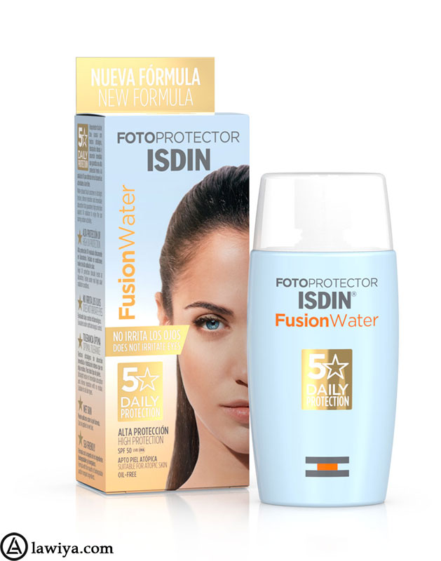 ضد آفتاب ایزدین مدل فیوژن واتر اصل اسپانیا Fotoprotector ISDIN Fusion Water SPF +50
