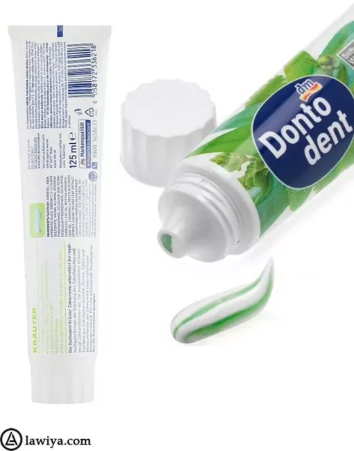 خمیر دندان گیاهی دنتودنت اصل آلمان_Dontodent krauter toothpaste6
