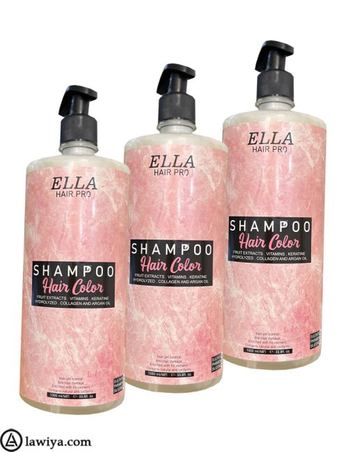 شامپو کراتینه موهای رنگ شده الا ساخت ایتالیا_ Ella hair pro hair color shampoo