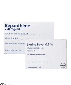 آمپول بیوتین بپانتن بایر اصل فرانسه - Ampoules of biotin and bepanthen bayer