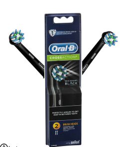 یدک مسواک برقی اورال بی مدل کراس اکشن نسخه مشکی اصل آلمان بسته 2 عددی - Oral B cross action black edition Heads brush pack of 2