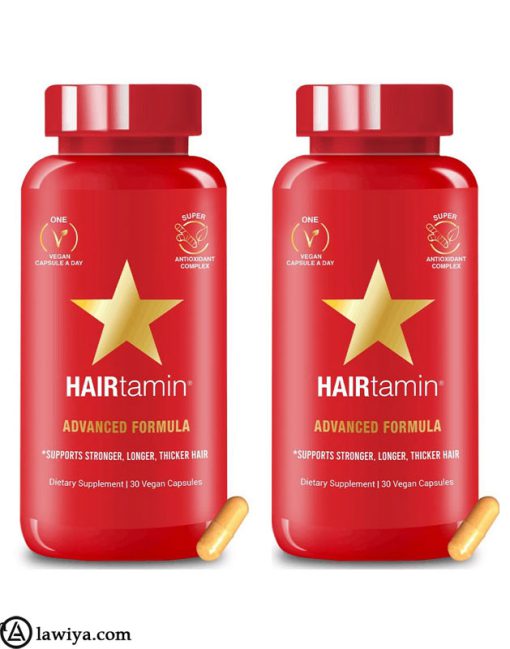 قرص تقویت کننده مو هیرتامین اصل آمریکا پک دو عددی (Advanced Formula Hair Vitamin Hairtamin)