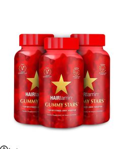 پاستیل تقویت مو هیرتامین گامی استار اصل امریکا - Hairtamin Gummy Stars Vitamins