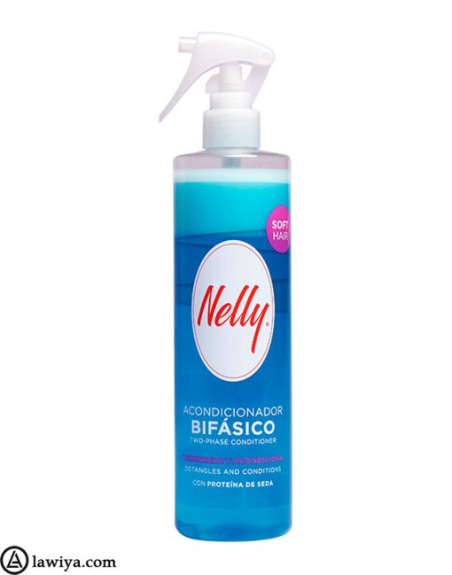 اسپری نرم کننده و آبرسان دو فاز نلی اصل اسپانیا - Nelly acondicionador bifásico Two Phase Soft Hair Conditioner