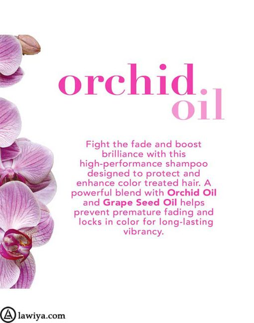 شامپو روغن ارکیده او جی ایکس اصل امریکا-fade-defying orchid oil shampoo-OGX-lawia- 7