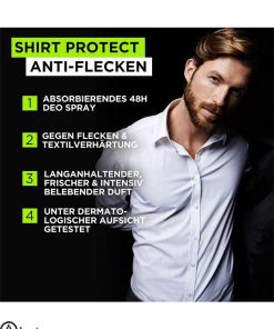 اسپری ضد تعریق لورآل مردانه مدل محافظت از پیراهن اصل فرانسه - l'oreal Men expert Spray shirt protect 48H-lawia-3