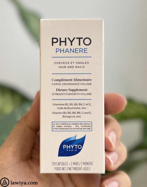 قرص فیتو فانر تقویت مو و ناخن اصل ایتالیا 120 عددی - Phytophanere Hair and Nail