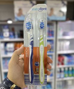 مسواک یورودونت سری بین دندانی بسته دو عددی اصل آلمان - Toothbrush eurodont weich interdental