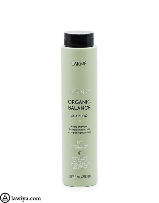 شامپو بدون سولفات لاکمه اصل اسپانیا 300 میل - Lakme Teknia Organic Balance Shampoo 300ml