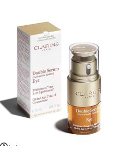 سرم دور چشم دوبل دور چشم کلارینس سفت کننده و آبرسان ضد پیری|Clarins firming and hydrating anti-aging double eye serum