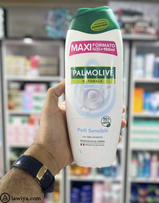 شامپو بدن شیر پالمولیو اصل ایتالیا| Palmolive pelli sensibili