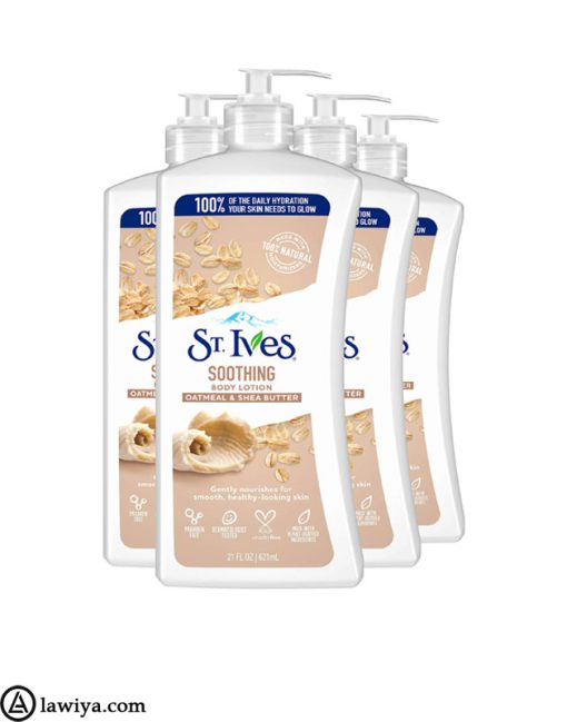 لوسیون بدن صاف کننده جو دوسر و کره شیا سینت ایوز اصل آمریکا | st ives smoothing body lotion oatmeal and shea butter