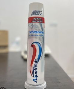 خمیر دندان پمپی سفید کننده آکوا فرش اصل انگلیس 100میل - Aquafresh Whitening Toothpaste Pump 100ml