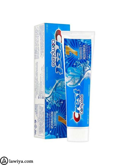 خمیر دندان کرست هفت یخی 100 میل اصل آلمان - CREST Toothpaste Complete 7+ Mouthwash 100 ml