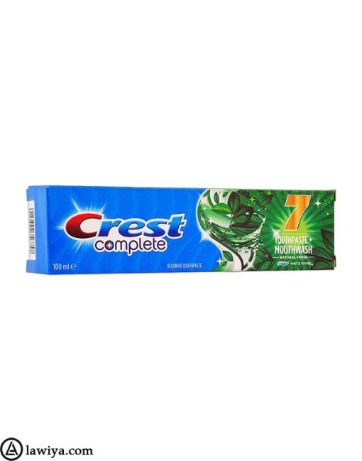 خمیر دندان کرست هفت نعناع و آویشن 100 میل اصل آلمان - Crest Complete 7 Toothpaste Herbal Mouthwash