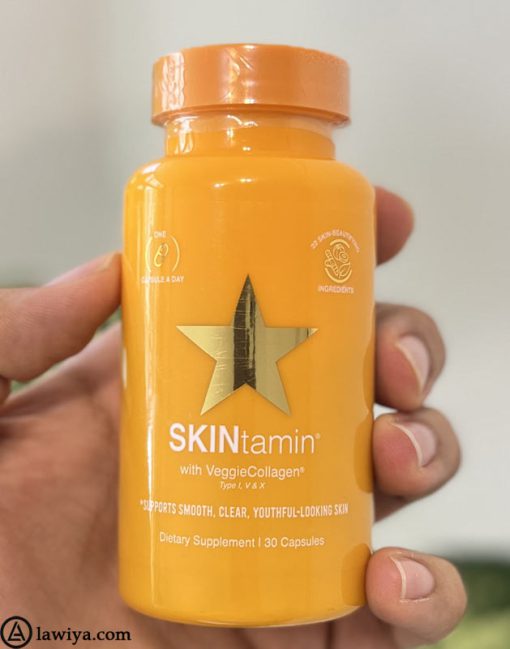قرص اسکین تامین مکمل بهبود پوست 30 عددی اصل آمریکا - Hairtamin Skintamin 30 Capsules