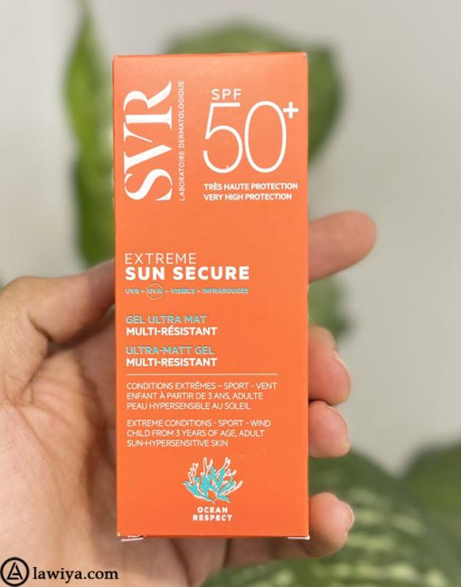 ژل ضد آفتاب اس وی آر ژل الترا مت spf 50 اصل فرانسه - svr sun secure extreme ultra-matt gel spf50+ 50ml