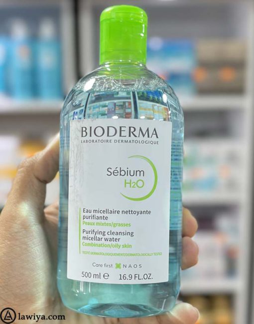 میسلار واتر بایودرما پوست چرب اصل فرانسه - Bioderma Sebium H2O Micelle Solution 500 ml