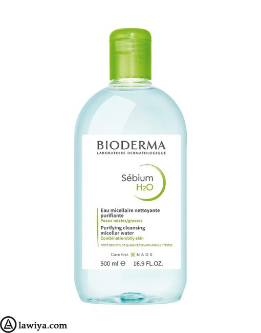 میسلار واتر بایودرما پوست چرب اصل فرانسه - Bioderma Sebium H2O Micelle Solution 500 ml