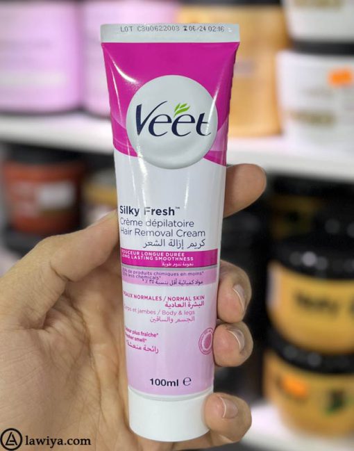 کرم موبر بدن ویت مخصوص پوست نرمال اصل فرانسه - Veet Hair Removal Cream Silk and Fresh for Normal Skin 100ml