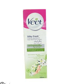 کرم موبر ویت پوست خشک 100 میل اصل فرانسه - Veet Hair Removal Cream Silky Fresh Dry Skin 100ml