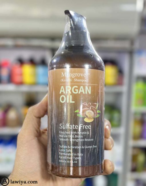 شامپو کراتین بدون سولفات منگراو آلترگو اصل ایتالیا - Mangrove keratin shampoo sulfate free 500ml