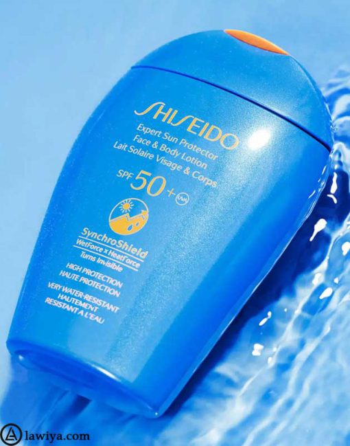 کرم ضد آفتاب شیسیدو مدل Expert با SPF50 اصل فرانسه - Shiseido Expert Sun Protector Lotion with SPF50+ 150 ml