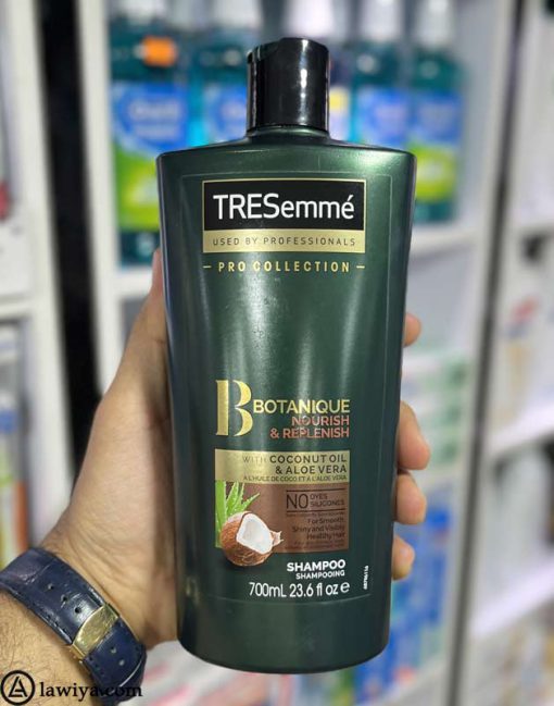 شامپو ترزمه شیر نارگیل و آلوئه ورا اصل هلند - Tresemme Shampoo Coconut & Aloe Vera 700Ml