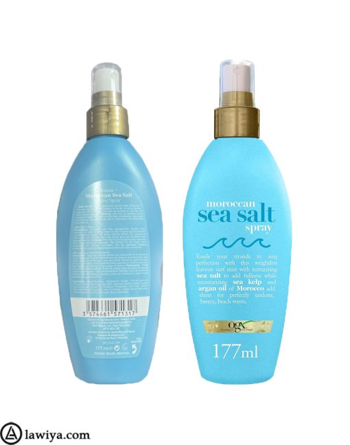 اسپری حالت دهنده او جی ایکس اصل آمریکا تقویت کننده و ویتامینه نمک 177 میل | ogx texture+ moroccan sea salt wave spray