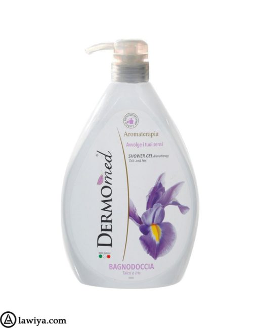 شامپو بدن درمومد عصاره گل زنبق و تالک اصل ایتالیا - Dermomed Bath & Shower Gel Iris 1000ml