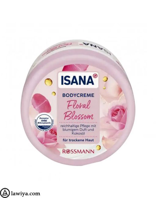 کرم بدن زنانه آیسانا 500 میل اصل آلمان - ISANA Body Cream Floral Blossom