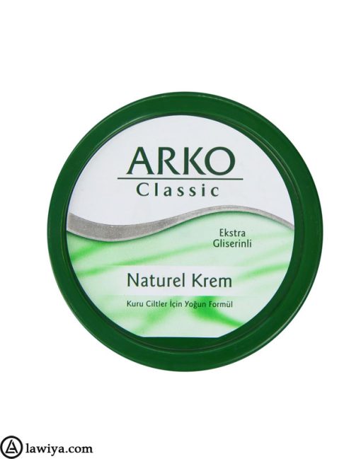 کرم مرطوب کننده کلاسیک آرکو مدل NATURAL CLASSIC اصل ترکیه حجم 250 میل|Arko Cream Classic Natural