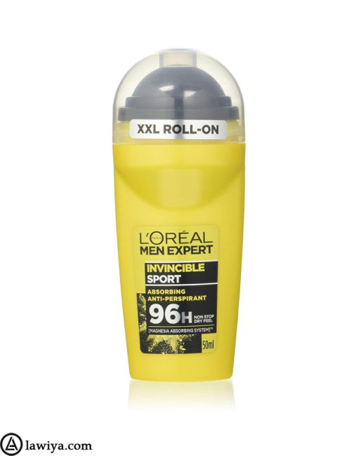 رول ضد تعریق اسپرت مردانه لورال اصل فرانسه | L'Oréal Men Expert Deodorant Roll-on Invincible Sport