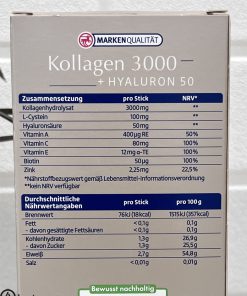کلاژن خوراکی محلول در آب آلتافارما اصل آلمان 3000 میلی گرم ضد پیری و جوانساز پوست 20 عددی | altapharma kollagen 3000 hyaluron