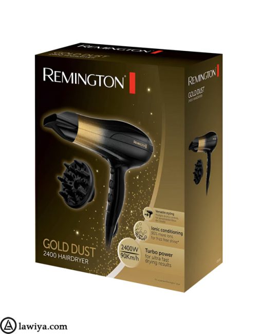 سشوار حرفه‌ای رمینگتون گلد داست اصل انگلیس - remington gold dust 2400w hair dryer