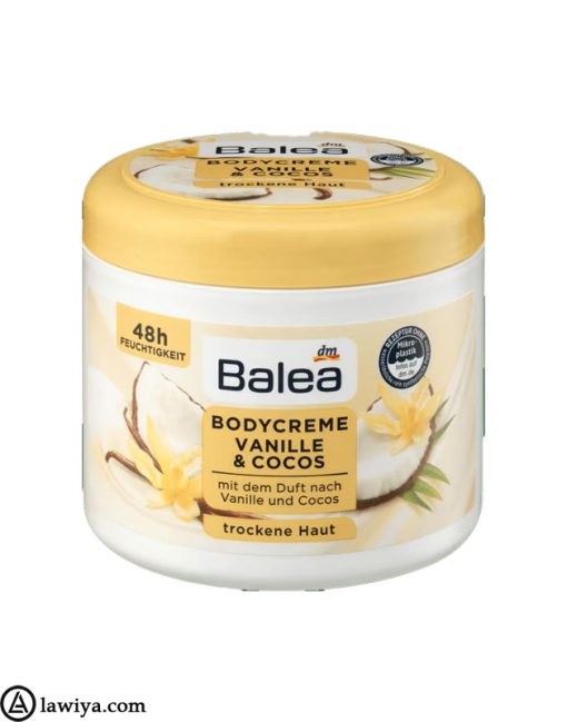 کرم بدن وانیل و نارگیل باله آ اصل آلمان | Balea Bodycreme Vanille & Cocos 500 ml