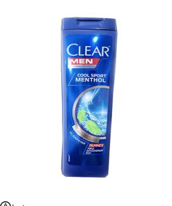 شامپو ضد شوره و خنک کننده کلیر حاوی عصاره نعنا مردانه اصل حجم 400 میل|Clear Men Cool Sport Menthol Shampoo